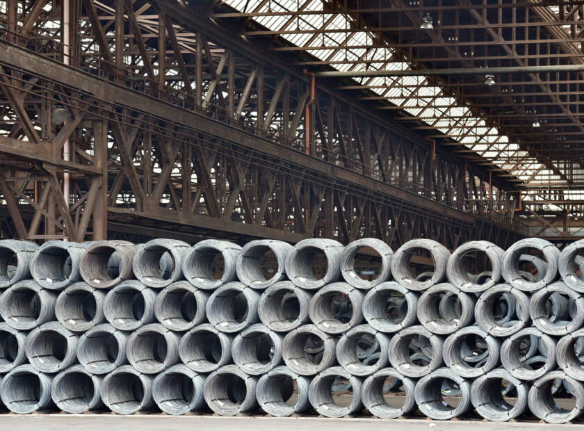 Stahlrollen im Werk Burbach der Saarstahl AG, fotografiert am Donnerstag (29.09.2022). *** Steel rolls in the Burbach pl
